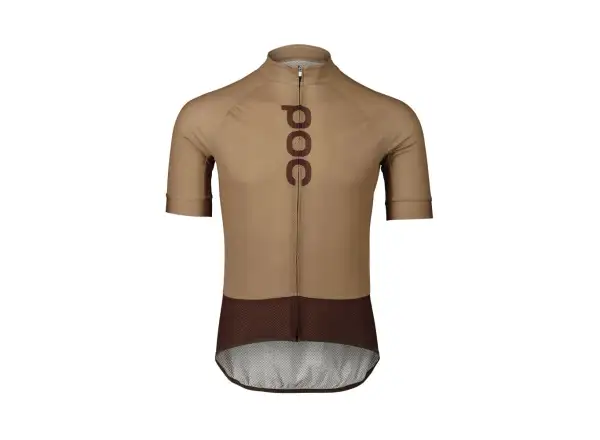 POC Essential Road Logo men's jersey short sleeve Jasper Brown/Axinite Brown