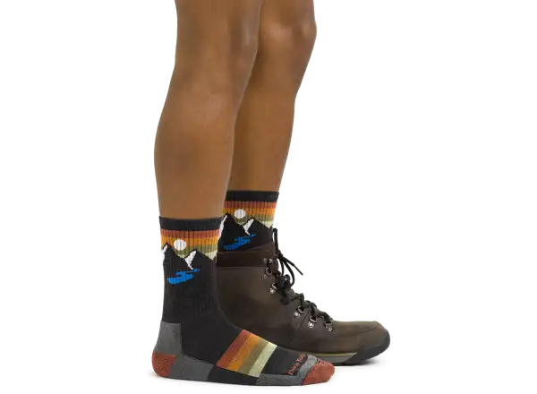 Darn Tough Sunset Ridge Micro Crew Lightweight Cushion men's socks Charcoal