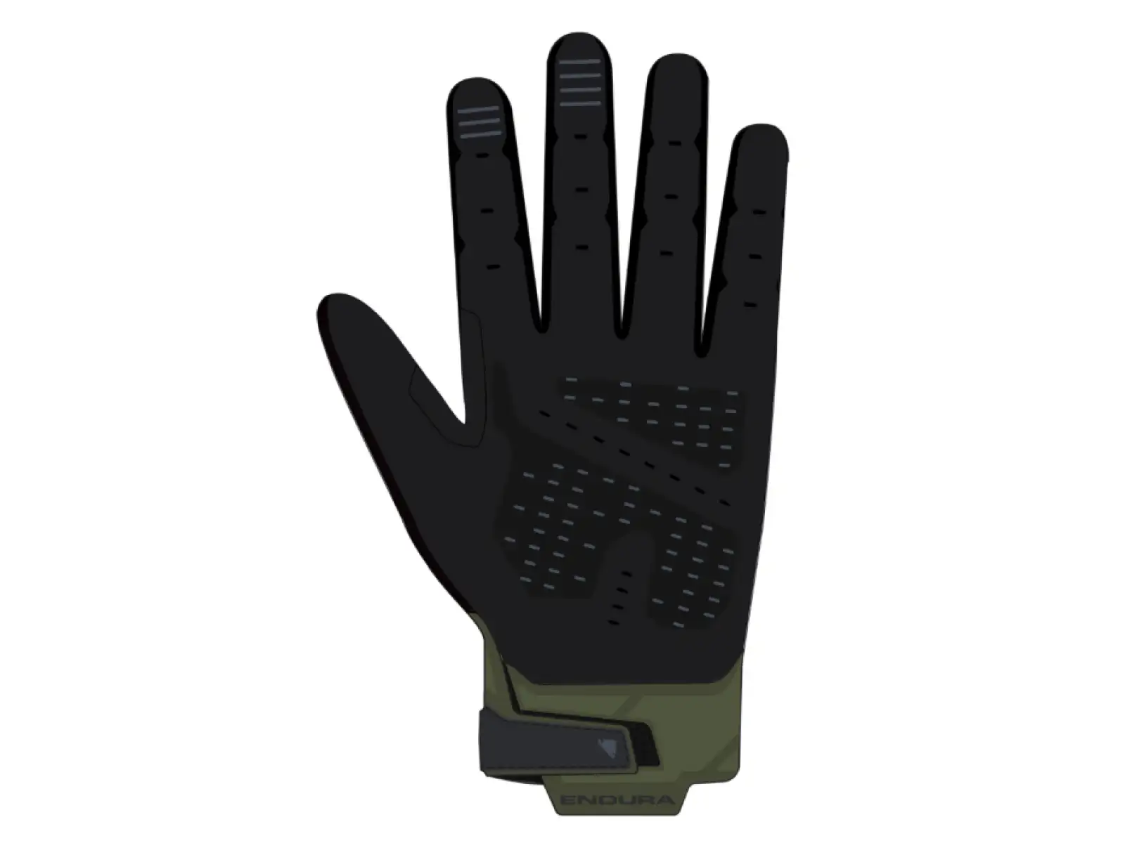 Endura Hummvee gel softshell cycling gloves green
