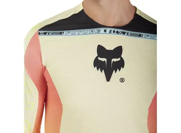 Fox Flexair Elevated men's jersey long sleeve Lemonade