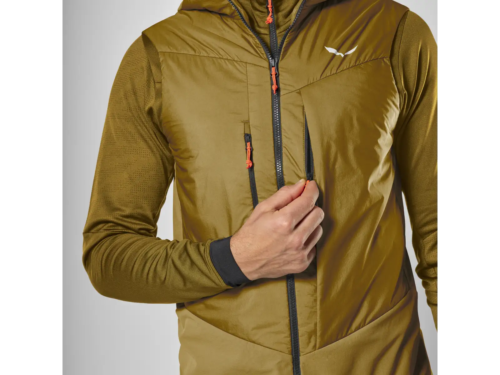 Salewa Sella Durastretch/Tirolwool® Responsive men's vest Golden Brown