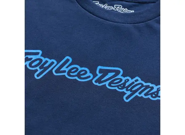 Troy Lee Designs men's T-shirt Navy/Aero Blue