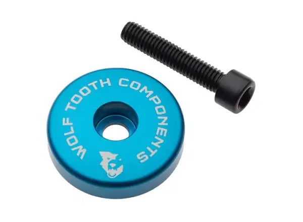 Wolf Tooth Ultralight headset cap + 5 mm spacer blue