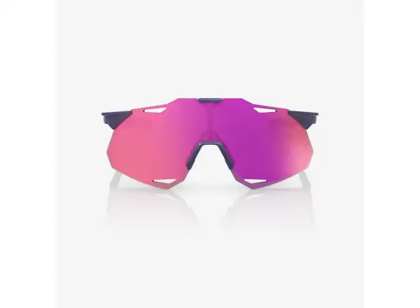100% Hypercraft XS glasses Satin Storm Metallic/Purple Multilayer Mirror