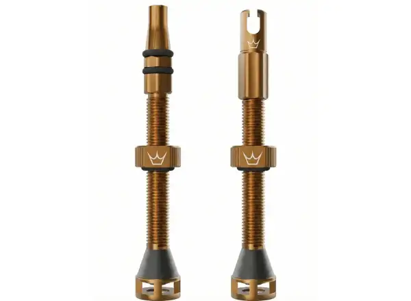 Peatys Holeshot Fast Flow tubeless valves 60 mm Bourbon
