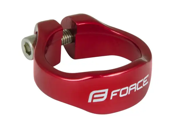 Force seatpost clamp with Allen bolt shaped red gloss