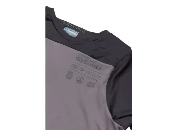 Troy Lee Designs Skyline Chill men's jersey long sleeve Charcoal size M