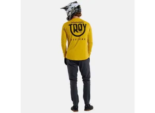 Troy Lee Designs Ruckus Ride Tee men's jersey long sleeve Eyez Safron