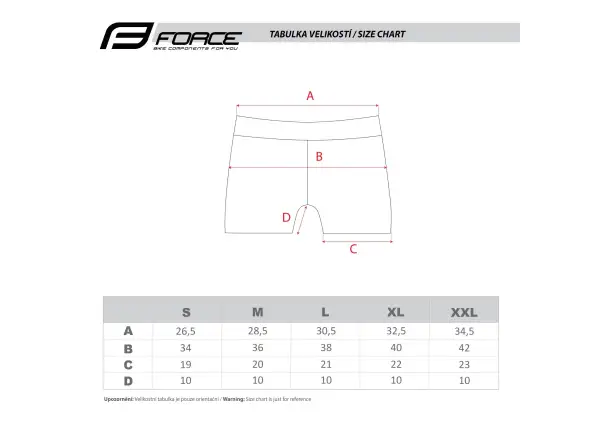 Force Mini women's shorts with padding black