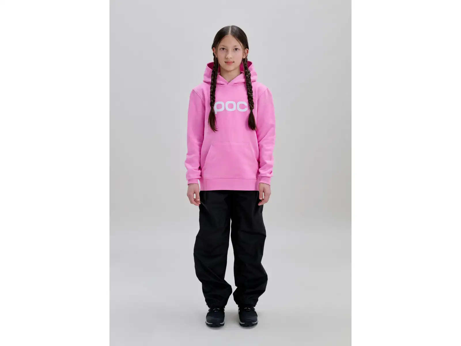 POC Hood Jr kids hooded sweatshirt Thulite Pink/Hydrogen White