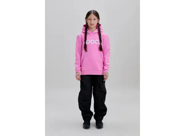 POC Hood Jr kids hooded sweatshirt Thulite Pink/Hydrogen White