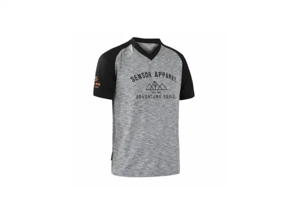 Sensor Charger men's jersey short sleeve grey/black
