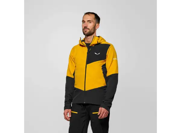 Salewa Ortles Fleece Pro Hooded men's fleece hoodie Gold