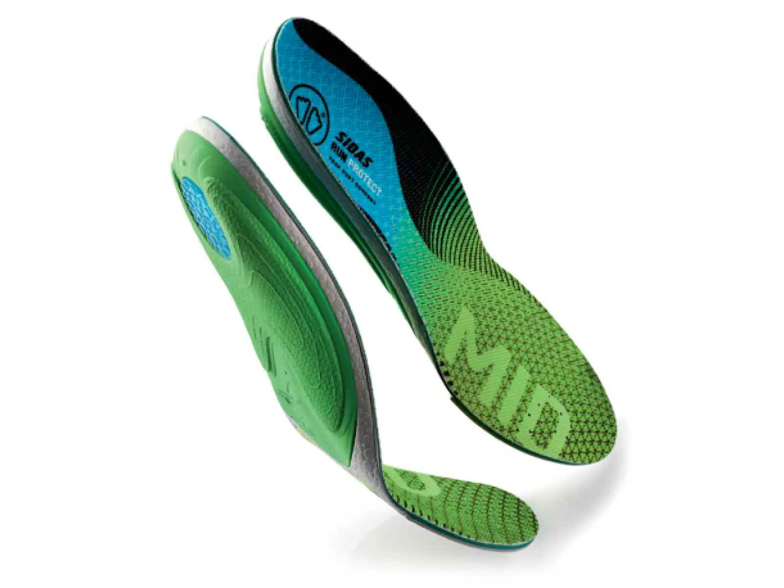 Sidas 3feet Run Protect Mid Arch insoles for running shoes medium arch 1pair