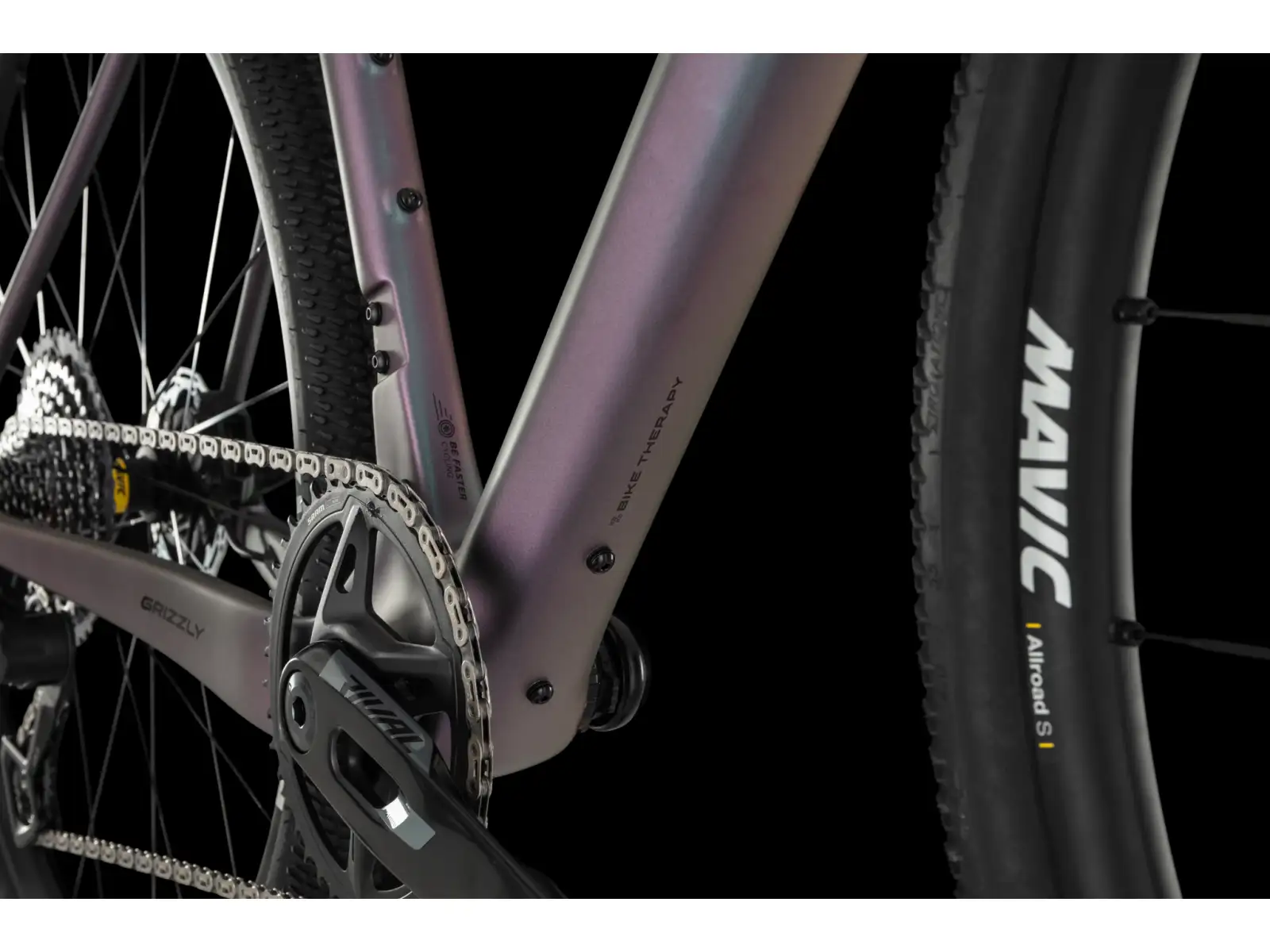 4Ever Grizzly AXS gravel bike Titan Rainbow