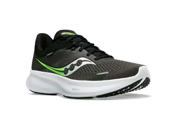 Saucony Ride 16 men's running shoes Umbra/Slime