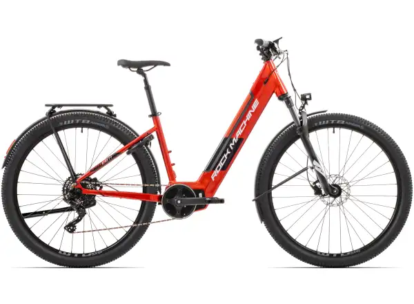Rock Machine eStorm 90 Tour mountain e-bike Gloss Metallic Orange/Silver