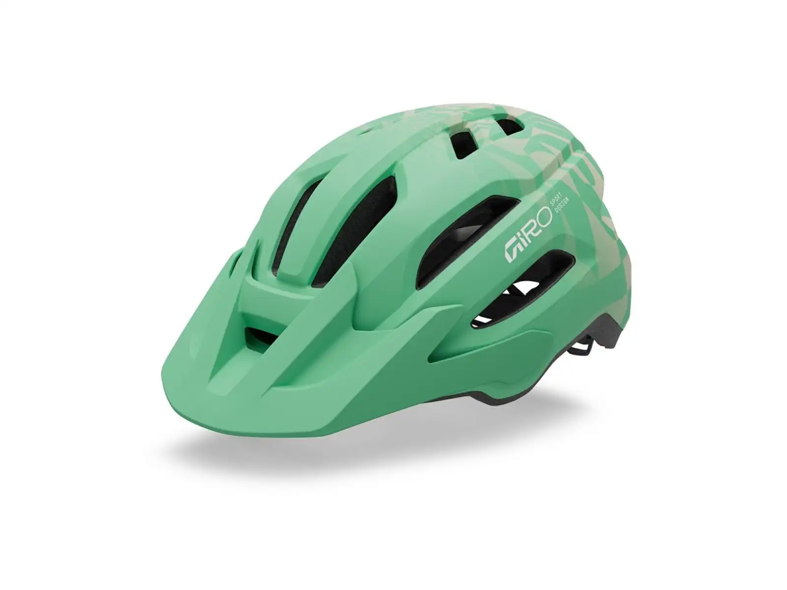 Giro Fixture II MIPS Youth children's helmet Mat Green Rush