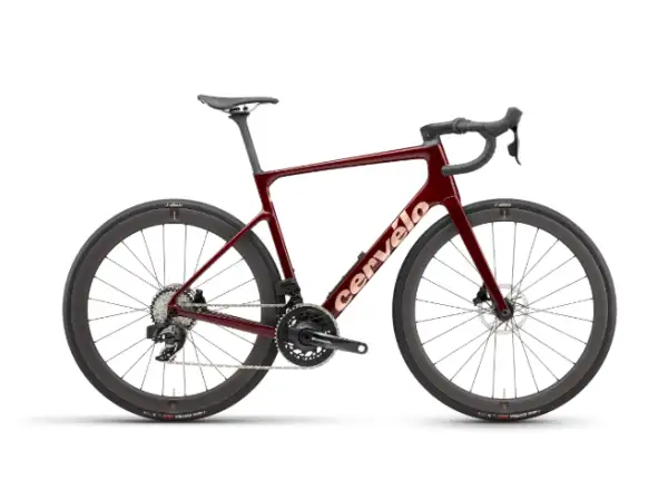Cervélo Caledonia 5 Force AXS road bike Carmine