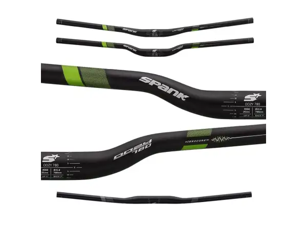 Spank Oozy 780 Vibrocore Bar handlebars black/green