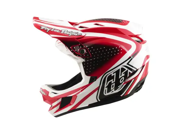 Troy Lee Designs D4 Polyacrylite MIPS helmet Line Fire/white