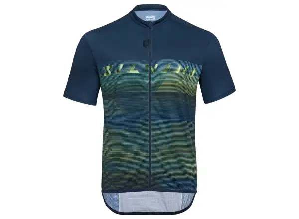 Silvini Turano men's short sleeve jersey Navy/Lime