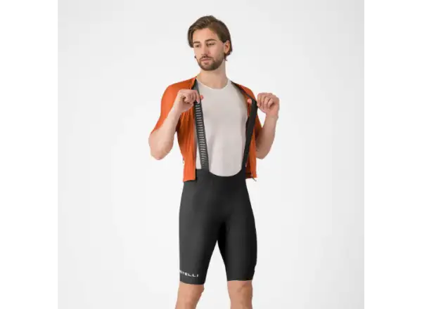 Castelli Espresso 2 men's shorts with pad and bib Black