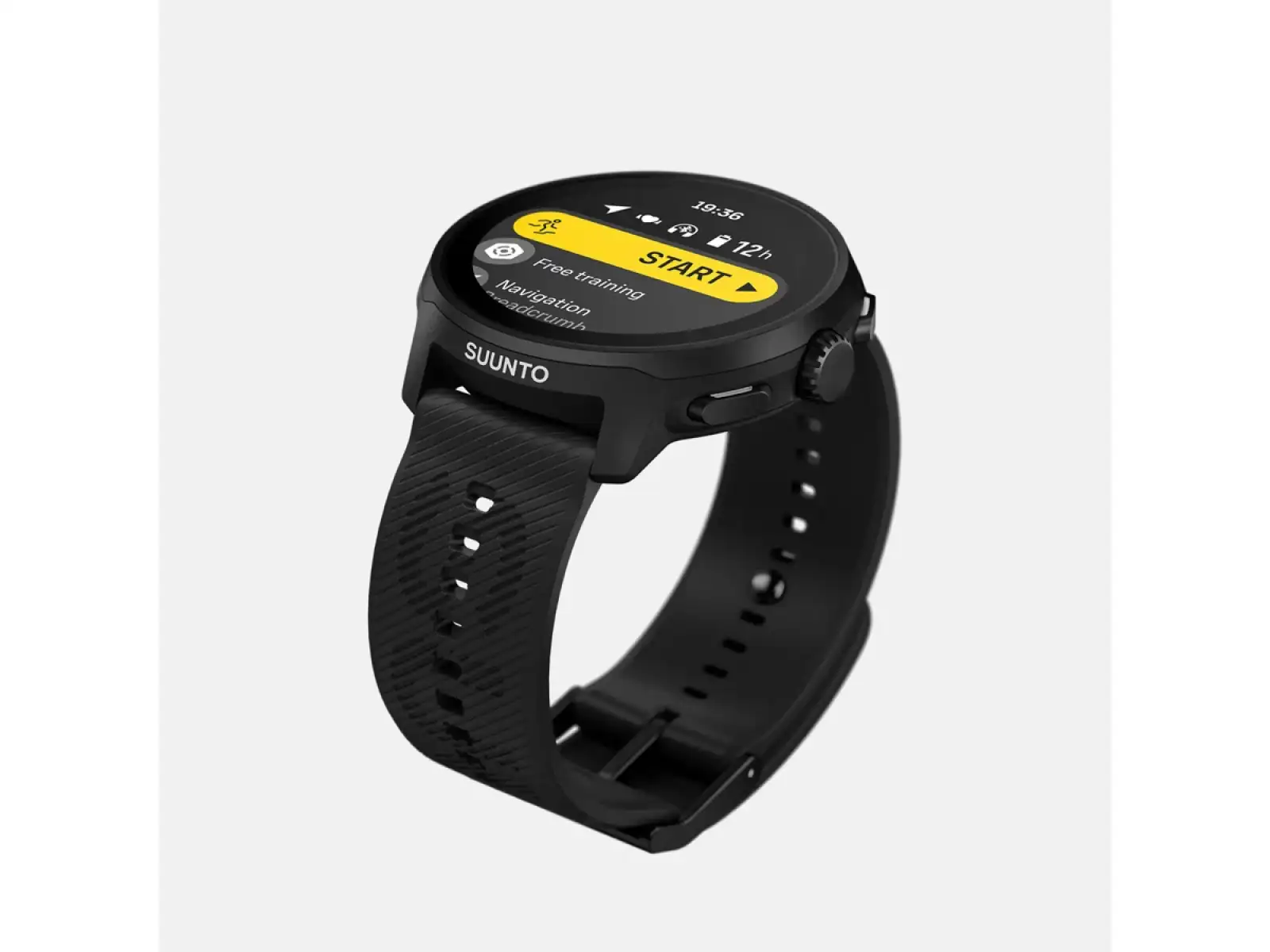 Suunto Run smart watch silicone strap All Black