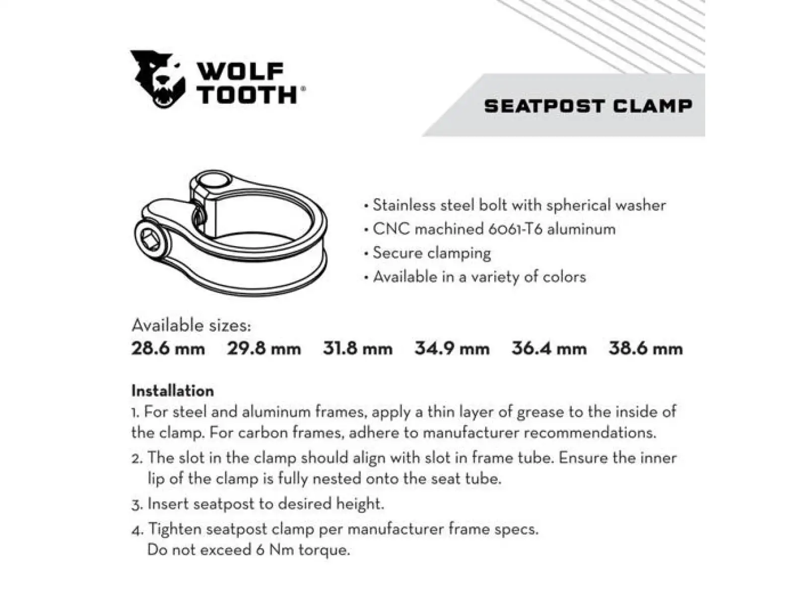 Wolf Tooth seat collar 39.7 mm purple