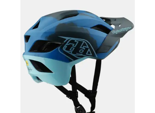 Troy Lee Designs Flowline SE Badge helmet Camo Blue