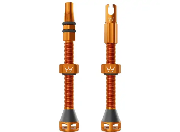 Peatys Holeshot Fast Flow tubeless valves 60 mm Mango