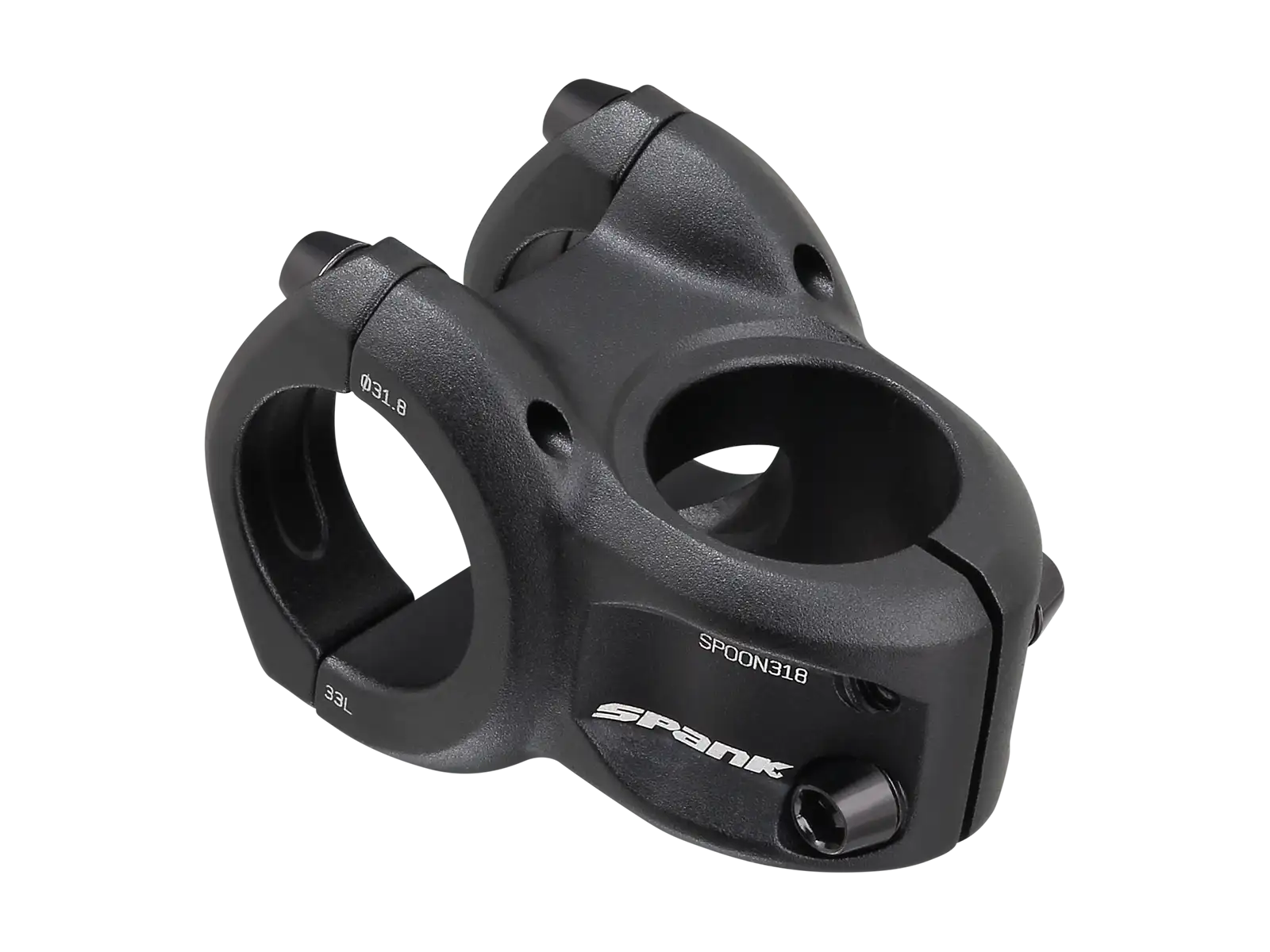 Spank Spoon 318 stem black - Unpacked