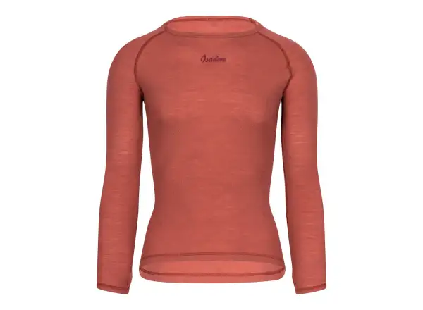 Isadore 100% Merino men's long sleeve shirt Marsala