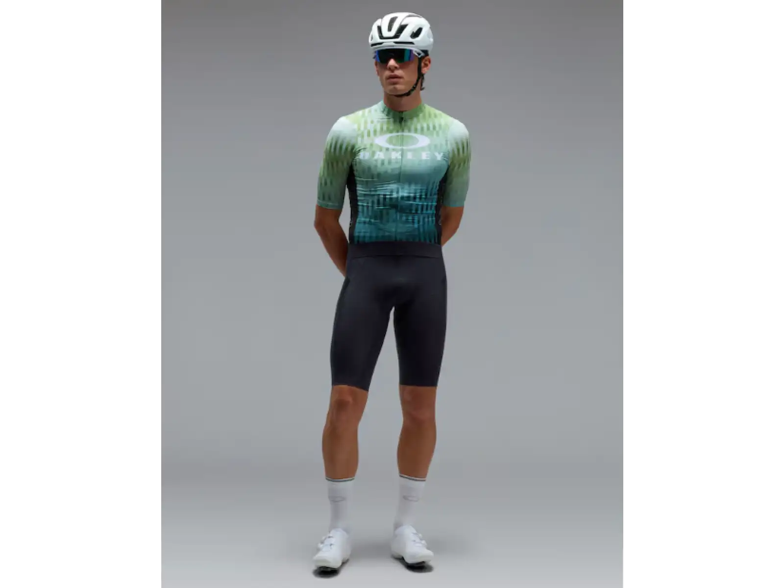 Oakley Icon Training men's jersey short sleeve Green Glitch Print