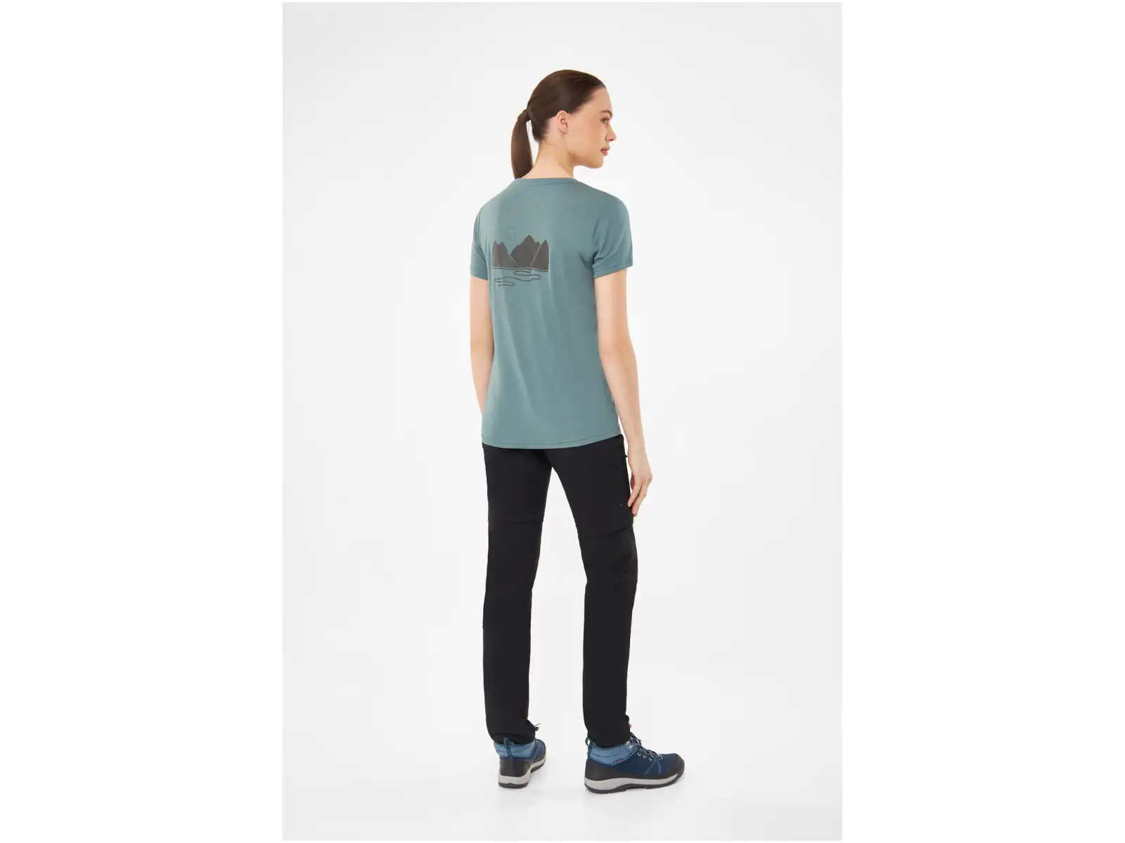 Viking Morain women's shirt short sleeve green