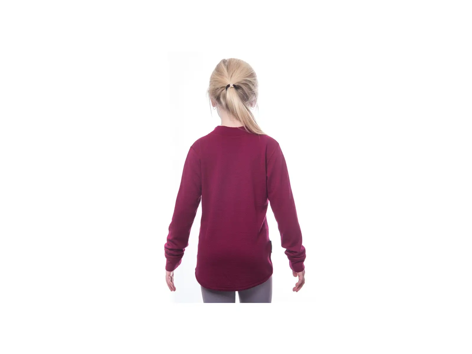 Sensor Merino DF Territory children's long sleeve shirt lilla