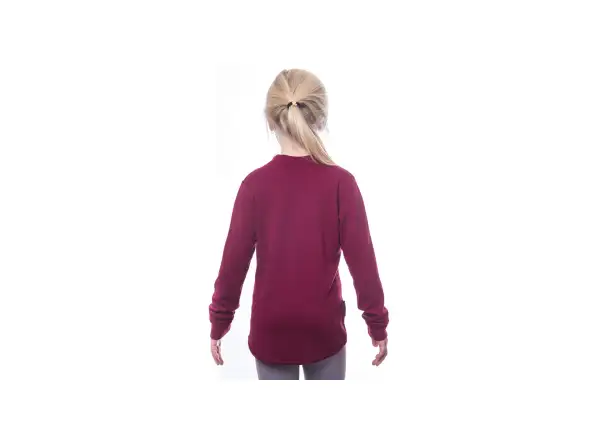 Sensor Merino DF Territory children's long sleeve shirt lilla