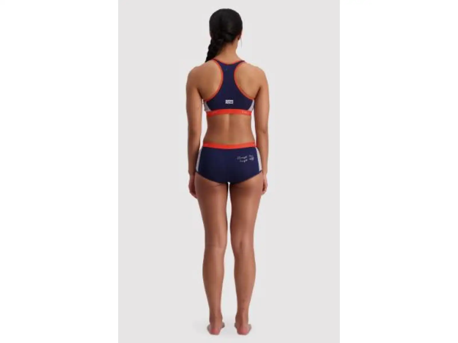 Mons Royale Sierra Sports bra Navy/Orange Smash