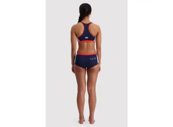 Mons Royale Sierra Sports bra Navy/Orange Smash