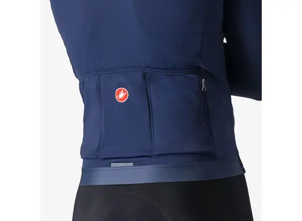 Castelli Espresso Thermal men's jersey Belgian Blue