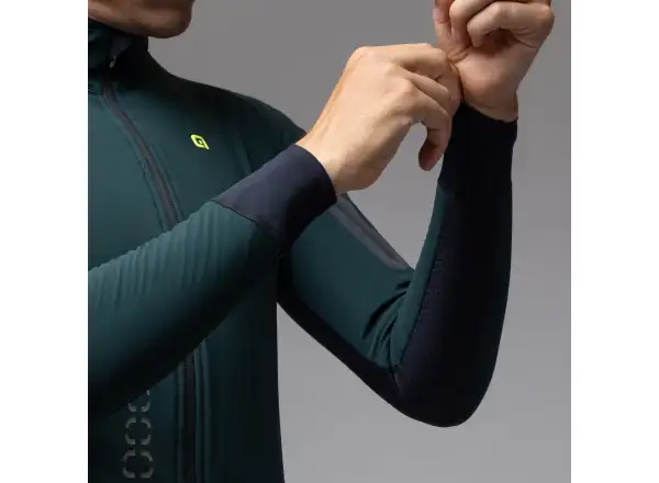 Alé R-EV1 Thermo Shield men's winter cycling jacket Bottle Green
