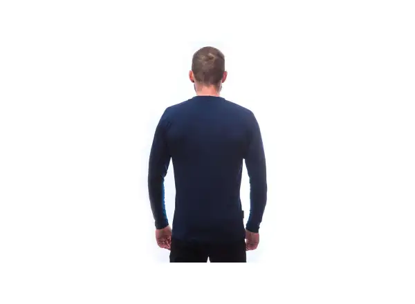 Sensor Merino Active PT Mountains men's shirt long sleeve Deep Blue