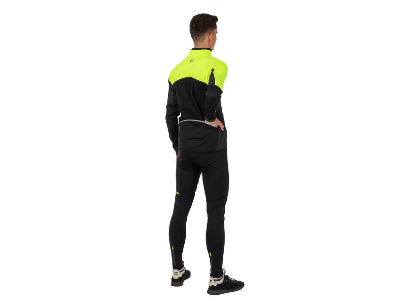 Etape Strong 2.0 men's jacket black/yellow fluo