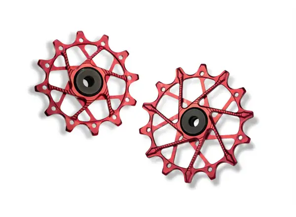 Garbaruk derailleur pulleys for Sram 11/12 spd. 12+14T Red
