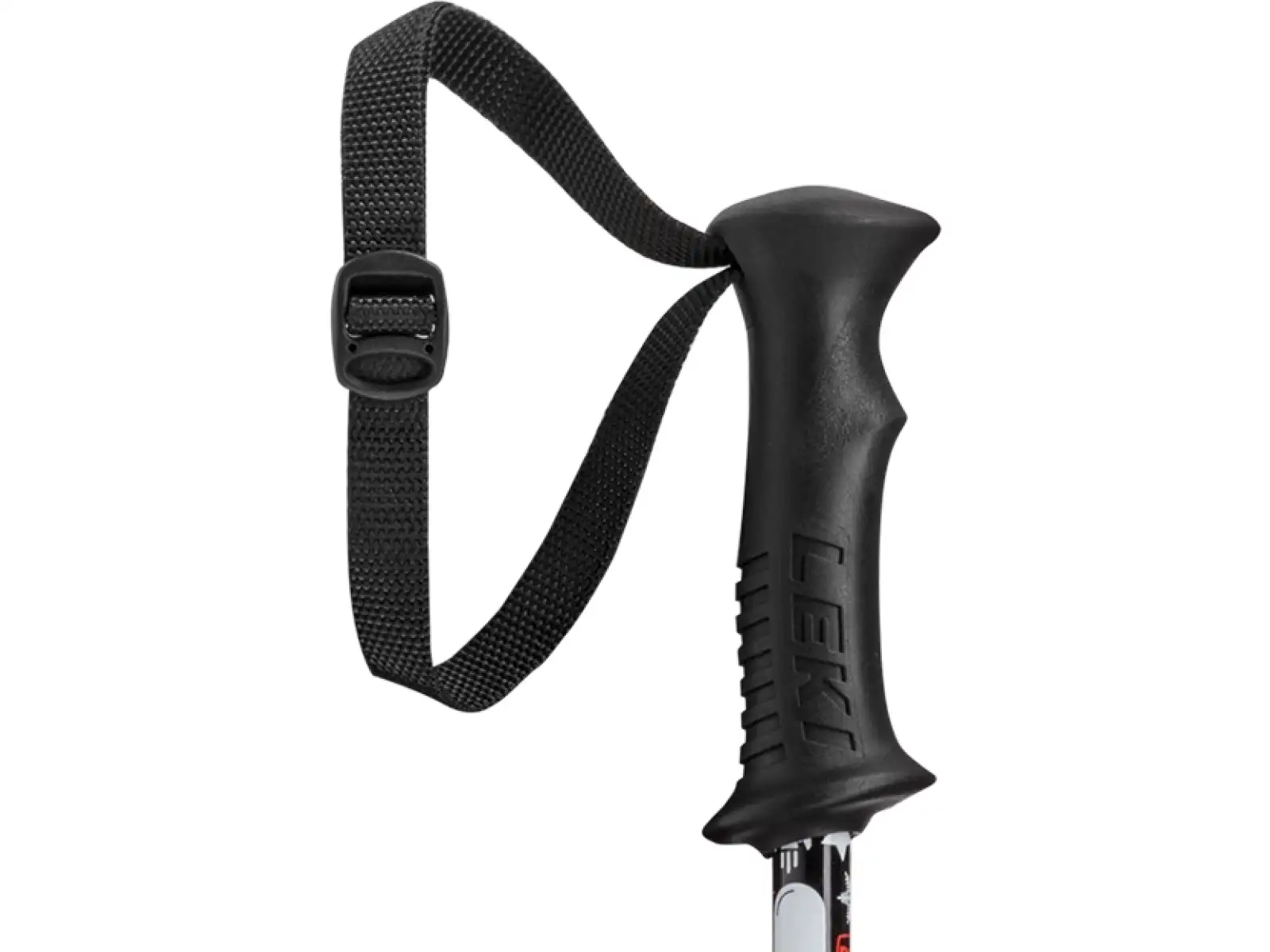 Leki Rider Vario ski poles black/white/neon red