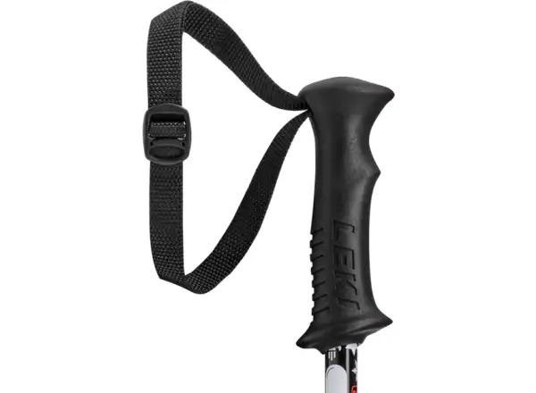 Leki Rider Vario ski poles black/white/neon red