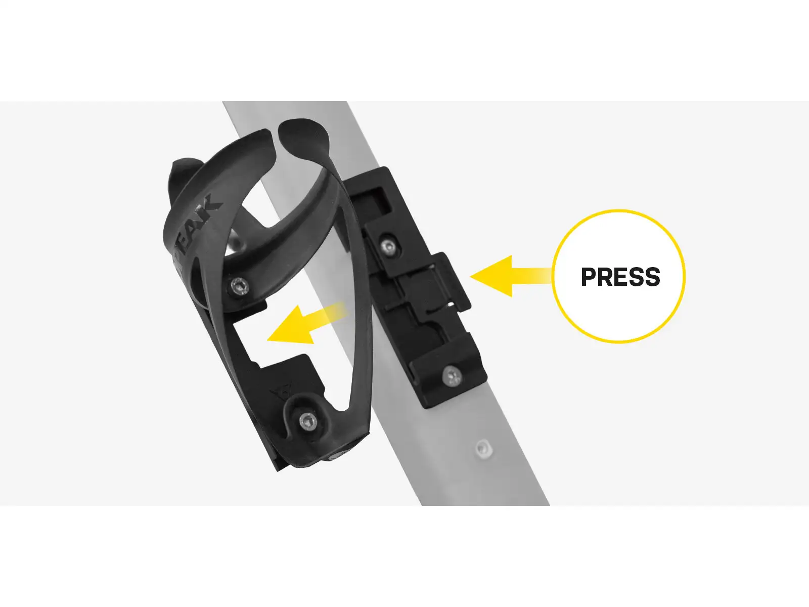 Topeak QR Mount II holder for attaching a bottle cage