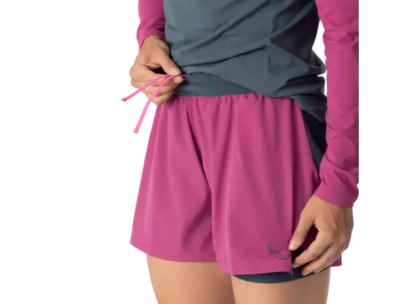 Dynafit Alpine Pro 2in1 women's running shorts Magenta