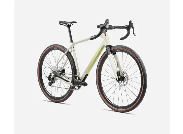 Orbea Terra M21eTEAM 1X Gravel Bike Ivory White/Spicy Lime