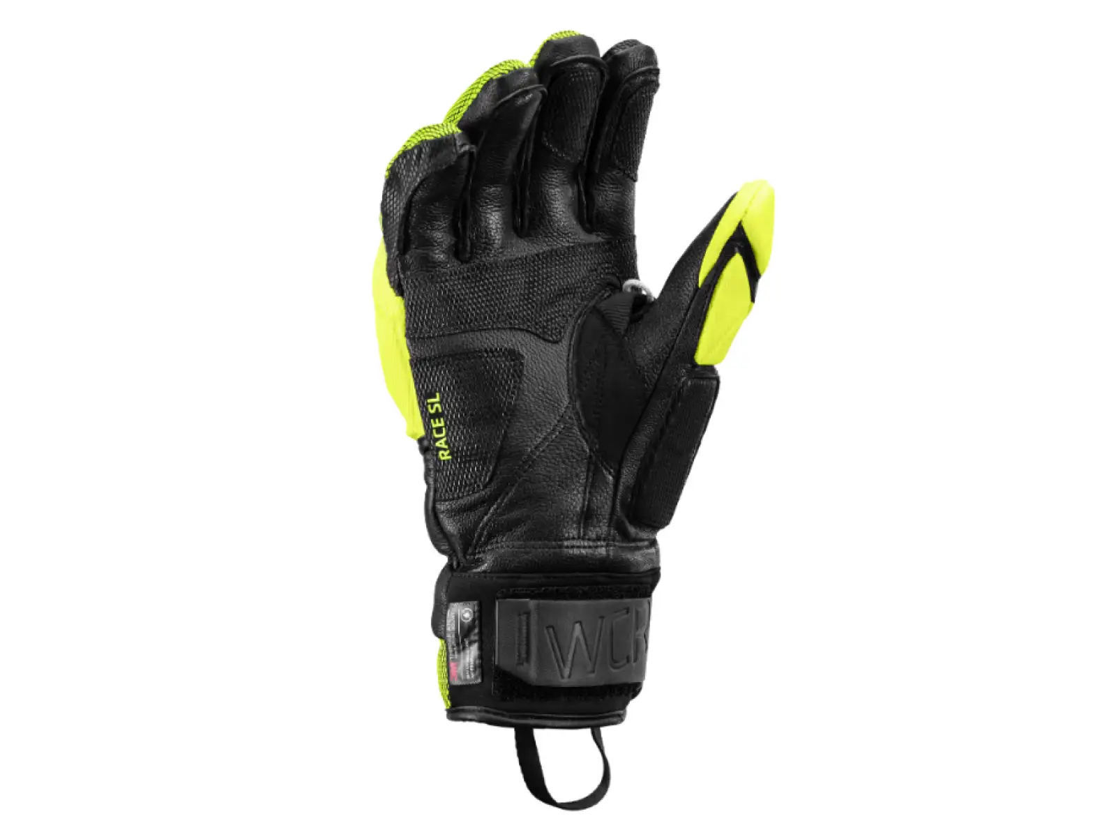 Leki WCR Venom SL 3D racing gloves Black-Ice Lemon